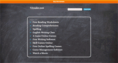 Desktop Screenshot of 12reader.com